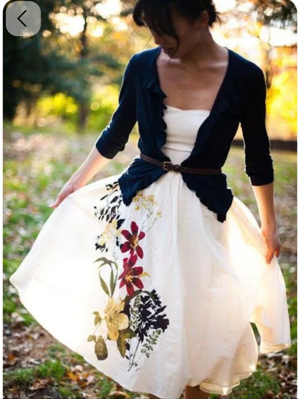 Anthropologie Moulinette Soeurs Strapless Floral Fit & Flare Midi Dress Size 2